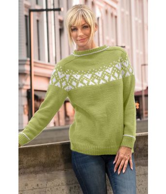 Grønn Piff genser - Viking 2023-7-431