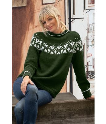 Mørkegrønn Piff genser - Viking 2023-7-433