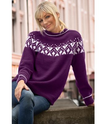 Lyngfarget Piff genser - Viking 2023-7-470