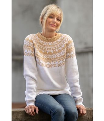 Karve strikket bomullsgenser Kathrine Sørland - Viking 2024-3