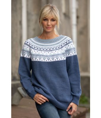 Blå Pibbar genser Kathrine Sørland - Viking 2024-4