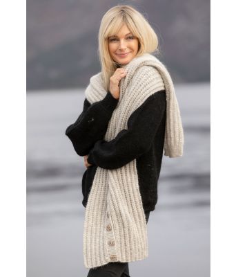 Sørland strikket skjerf / sjal til dame Kathrine Sørland - Viking 2034-8A