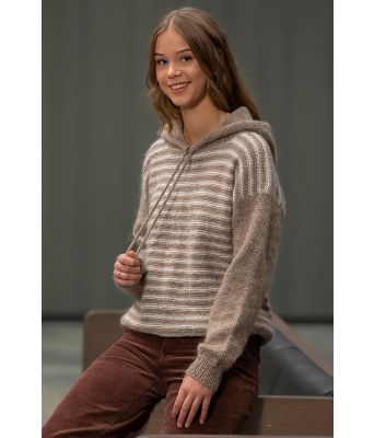 Moyra strikket hettegenser - Viking 2203-06