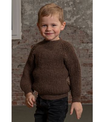 Tumle strikkegenser til barn med raglanfelling - Viking 2204-11