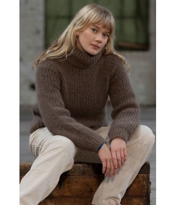 Maddel brun strikkegenser - Viking 2206-02