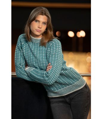 Blågrønn islender med raglanfelling - Viking 2207-4B