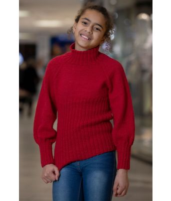 Wanda strikket genser til jente - Viking 2210-06