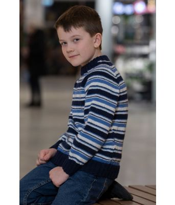 Tørres stripete strikkegenser - Viking 2210-07