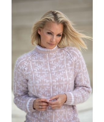 Pudderrosa Faith genser - Viking-2226-06B