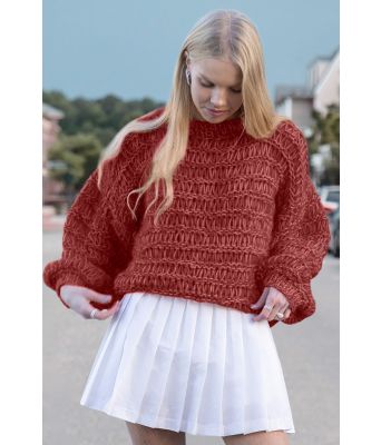 Burgunder Bari genser - Viking 2237-1-354-355