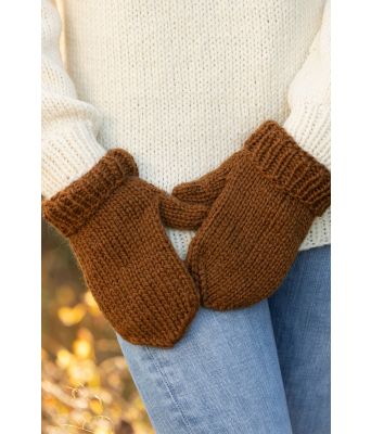 Brune votter i tykk ull - Viking 2301-03A