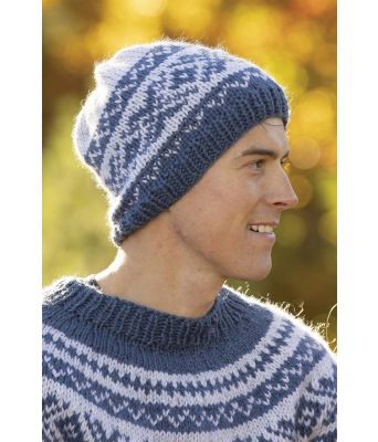 Blå Dorado strikkelue - Viking 2301-08B