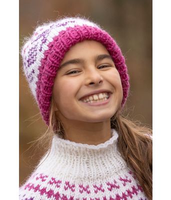 Cerise Miranda strikkelue i tykk ull - Viking 2302-10B