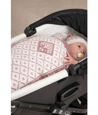 Ellinor strikket vognteppe til baby - Viking 2304-08