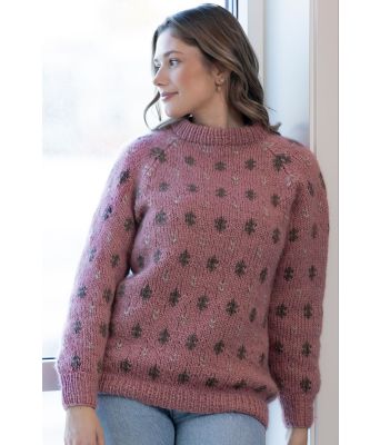 Gammelrosa Fløen genser - Viking 2305-05A
