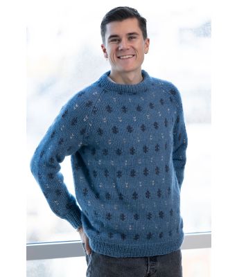 Blå Fløen genser - Viking 2305-05B