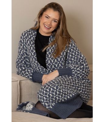 Supporter lang strikket kåpe - Viking 2307-3