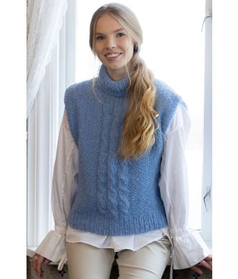 Os vest med flettemønster - Viking 2308-08