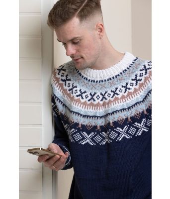 Marineblå Apal genser - Viking 2315-1A