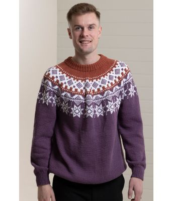 Mørkelilla Svartor genser - Viking 2315-7B