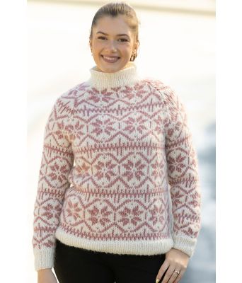 Park genser naturhvit rosa - Viking 2316-7C