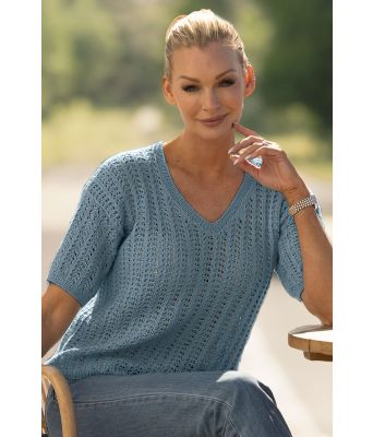 Petrolfarget Valli t-skjorte - Viking 2320-1-428