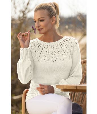 Naturhvit Una genser - Viking 2320-8-402