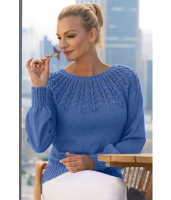 Himmelblå Una genser - Viking 2320-8-425