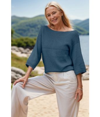 Praia t-skjorte i mørk petrol - Viking 2321-2-530