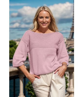 Lyserosa Praia sommer t-skjorte - Viking 2321-2-565