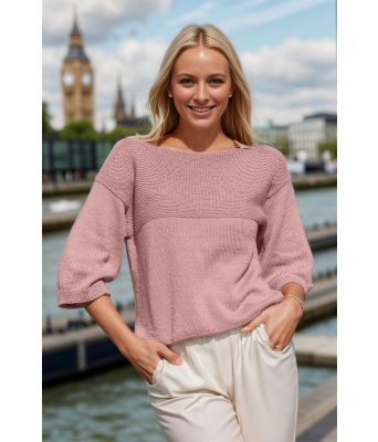 Gammelrosa Praia t-skjorte med korte ermer - Viking 2321-2-566