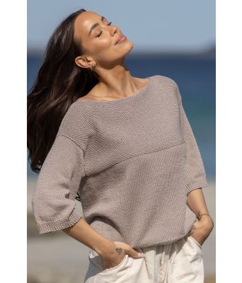 Praia t-skjorte med halvkorte ermer - Viking 2321-2