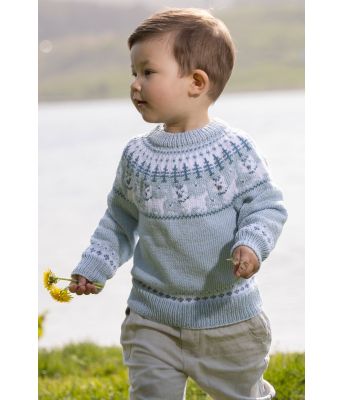 Hunde strikkegenser med hundemotiv - Viking 2323-6A