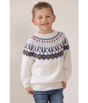 Hvit Flip genser - Viking 2327-2A