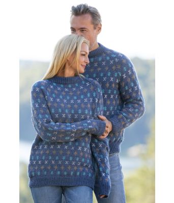 Jeansblå Prudie genser - Viking 2330-07B