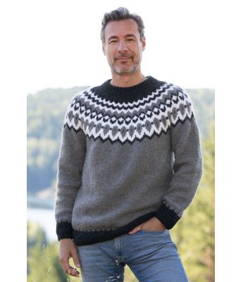 Grå Valdemar genser - Viking 2330-14