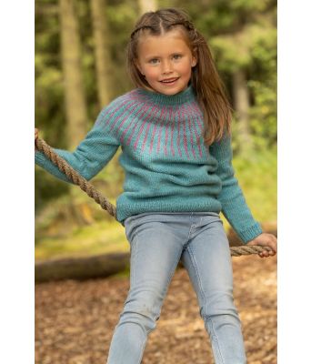 Turkis Aldis genser - Viking 2332-02A