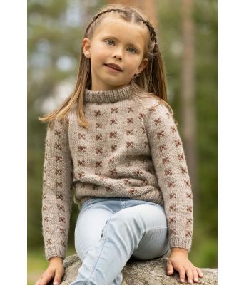 Tenge genser i lys beige - Viking 2332-07A