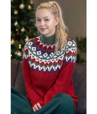 Kraft genser - rød - Viking 2334-3B