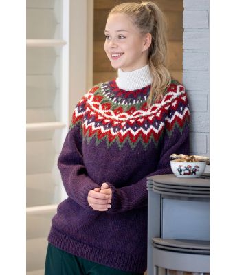 Kraft genser - lilla - Viking 2334-3C