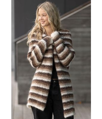 Liss jakke med tynne striper - Viking 2335-10