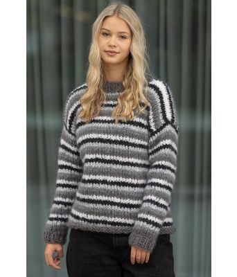 Thi stripete strikkegenser - Viking 2335-3