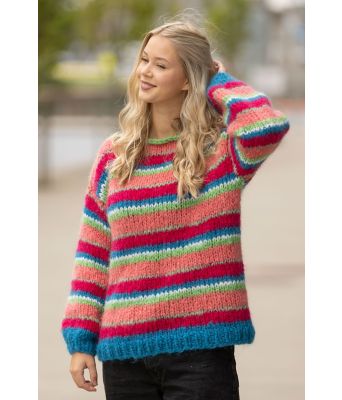 Liona fargerik genser - Viking 2335-4