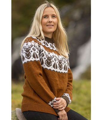 Hjorte genser kobber - Viking 2336-8A