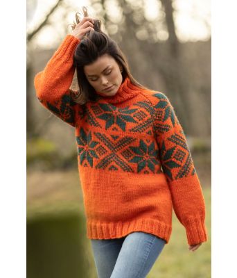 Sno genser oransje - Viking 2409-1A