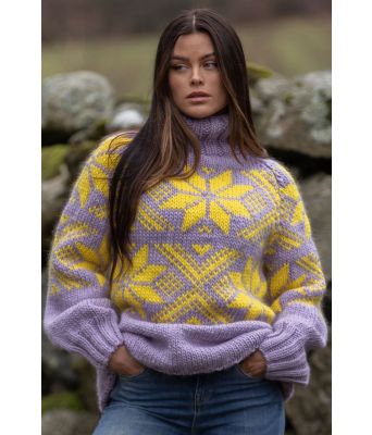 Sno genser, lilla - Viking 2409-1D