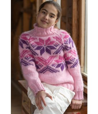 Sno genser, lys rosa - Viking 2410-4E