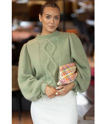 Mosegrønn Mie genser - Mie Mack Cappelen by Viking 2415-1-334