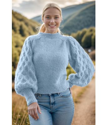 Lyseblå Juliegenser - Mie Mack Cappelen by Viking 2415-5-320