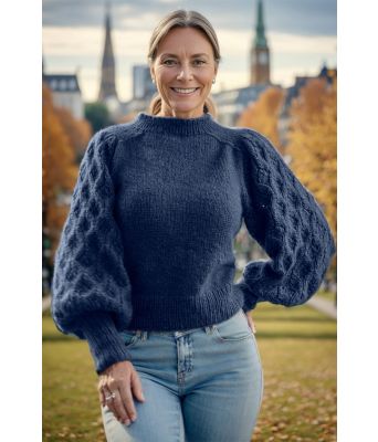 Mørkeblå Juliegenser - Mie Mack Cappelen by Viking 2415-5-324